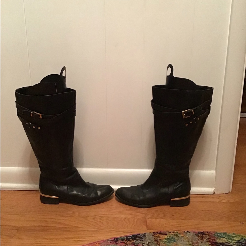 Tall wide calf boots